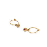 Alexandra Dodds Gem Charm Sleepers - 9 ct Gold Diamond