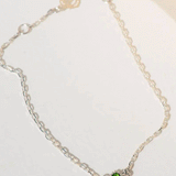 Zoe & Morgan Stella Bracelet - Sterling Silver/Chrome Diopside