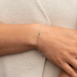 Zoe & Morgan Stella Bracelet - Sterling Silver/Chrome Diopside