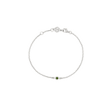 Zoe & Morgan Stella Bracelet - Sterling Silver/Chrome Diopside