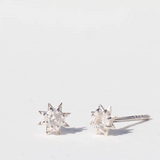 Zoe & Morgan Stella Earrings - Sterling Silver/White Zircon