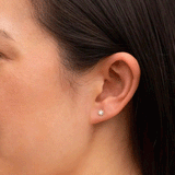 Zoe & Morgan Stella Earrings - Sterling Silver/White Zircon