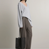 A.EMERY The Persey Top - Light Grey Melange - PRE ORDER