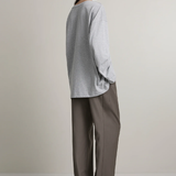 A.EMERY The Persey Top - Light Grey Melange - PRE ORDER