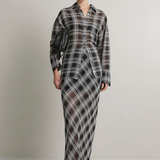 A.EMERY The Reese Sheer Skirt - Black/White Check - PRE ORDER