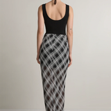 A.EMERY The Reese Sheer Skirt - Black/White Check - PRE ORDER