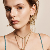 Alemais Django Bow & Pearl Earrings
