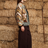 Alemais La Rosa Jacquard Bomber Jacket
