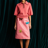 Alemais Valentina Blush Knit Polo PRE ORDER