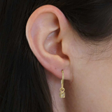 Alexandra Dodds Bedrock Charm Sleeper - 9ct Gold Diamond