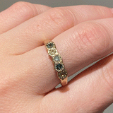 Alexandra Dodds Confetti Ring - 9ct Gold Multi Sapphire