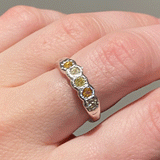 Alexandra Dodds Confetti Ring - Silver Yellows