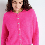 American Vintage Cardigan Vitow - Fluro Pink Melange