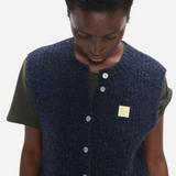 American Vintage East Cardigan Gillet - Navy Melange