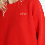American Vintage Izubird Sweatshirt - Vintage Strawberry