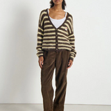 American Vintage Nenybay Cardigan - Root Striped Soy