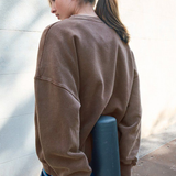 American Vintage Plizzy Sweatshirt - Vintage Chestnut
