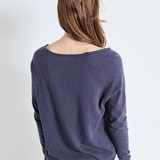 American Vintage Sonoma LS t-shirt - Vintage Navy Blue