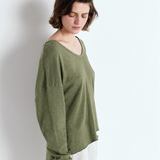 American Vintage Sonoma V neck LS T-shirt - Vintage Turtle