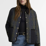 Barbour Ainsdale Checked Quilted Jacket - Shadow Classic