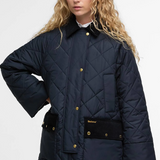 Barbour Aldburgh Quilted Jacket - Navy/Dress Tartan