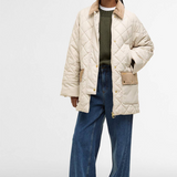 Barbour Aldburgh Quilted Jacket - Oatmeal/Ancient Tartan