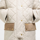 Barbour Aldburgh Quilted Jacket - Oatmeal/Ancient Tartan