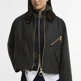 Barbour Arlene Checked Wax Jacket - Classic/Shadow Classic