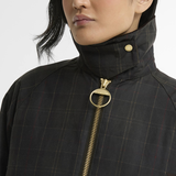 Barbour Arlene Checked Wax Jacket - Classic/Shadow Classic
