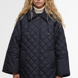 Barbour Cara Quilted Jacket - Dark Navy/Ancient Poplar