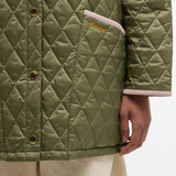 Barbour Icons Modern Liddesdale Quilted Jacket - Bleached Olive/Ancient/Gardenia