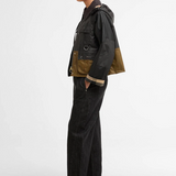 Barbour Liza Wax Jacket - Black/Grey/Sand/Dress