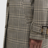 Barbour Maia Check Showerproof Trench - Olive Prince Of Wales Check