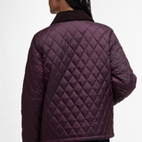 Barbour Marla Quilted Jacket - Black Cherry/Dark Brown//Muted Tartan