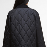 Barbour Martha Quilted Jacket - Black Classic Tartan