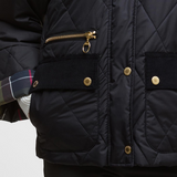 Barbour Martha Quilted Jacket - Black Classic Tartan