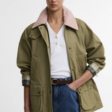 Barbour Modern Beadnell Casual Jacket - Bleached Olive/Ancient/Gardenia