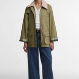 Barbour Modern Beadnell Casual Jacket - Bleached Olive/Ancient/Gardenia