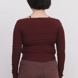 Baserange Cinder Long Sleeve Tee - Nara Red