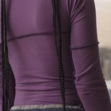 Baserange Cinder Long Sleeve Tee - Venet Purple