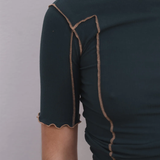 Baserange Omato 3/4 Tee Shirt - Hirsu Green