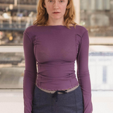 Baserange Omato Long Sleeve Tee - Venet Purple