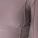 Baserange Omato Long Sleeve Tee - Verbe Purple