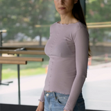 Baserange Pama Long Sleeve Tee - Verbe Purple