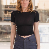 Baserange Vein Tee Shirt - Murano Navy