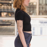 Baserange Vein Tee Shirt - Murano Navy