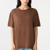 Bassike Boyfriend Heritage T-shirt - Chocolate Brown