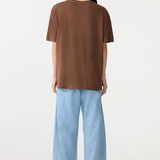 Bassike Boyfriend Heritage T-shirt - Chocolate Brown