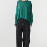 Bassike Circle LS T.shirt - Pine