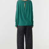 Bassike Circle LS T.shirt - Pine